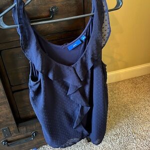 Navy sleeveless top